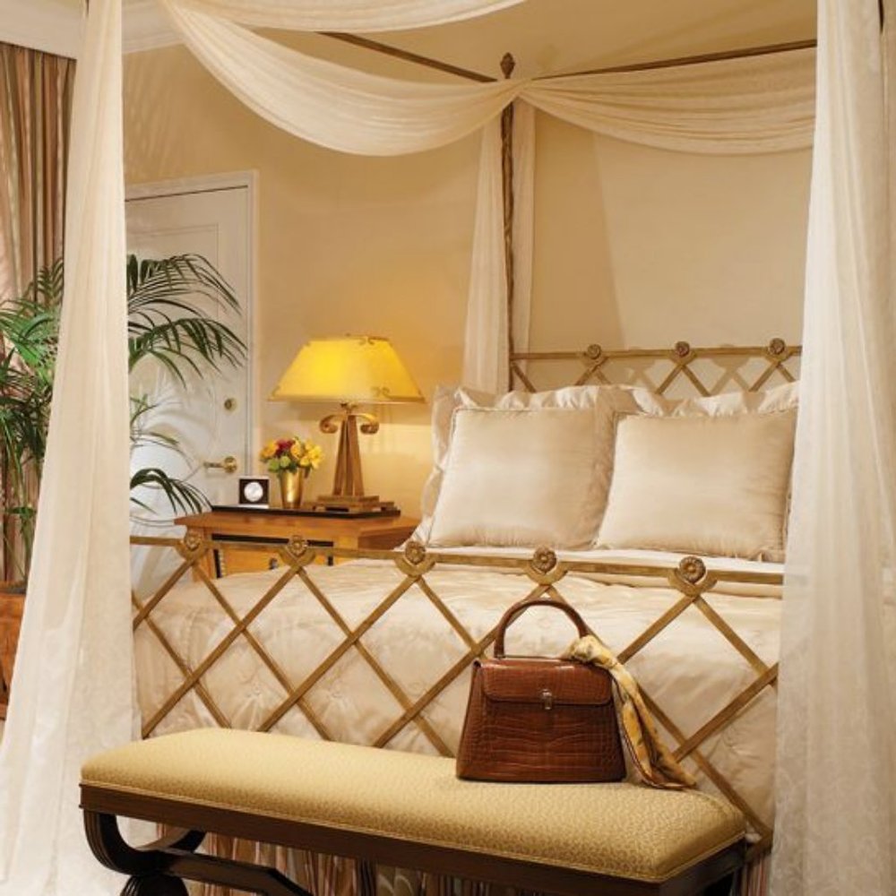 2 Silk Drapes for Canopy Beds